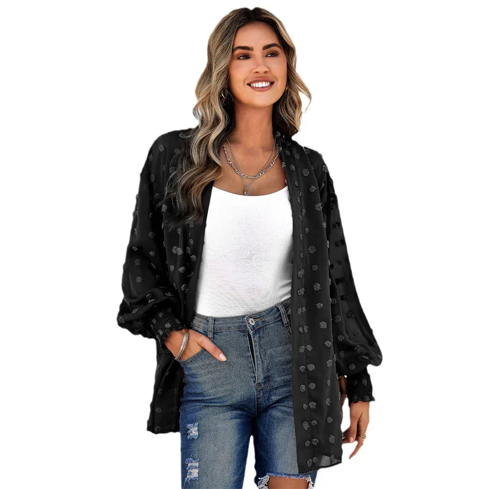 HALEY - LÄSSIGER TOP-CARDIGAN