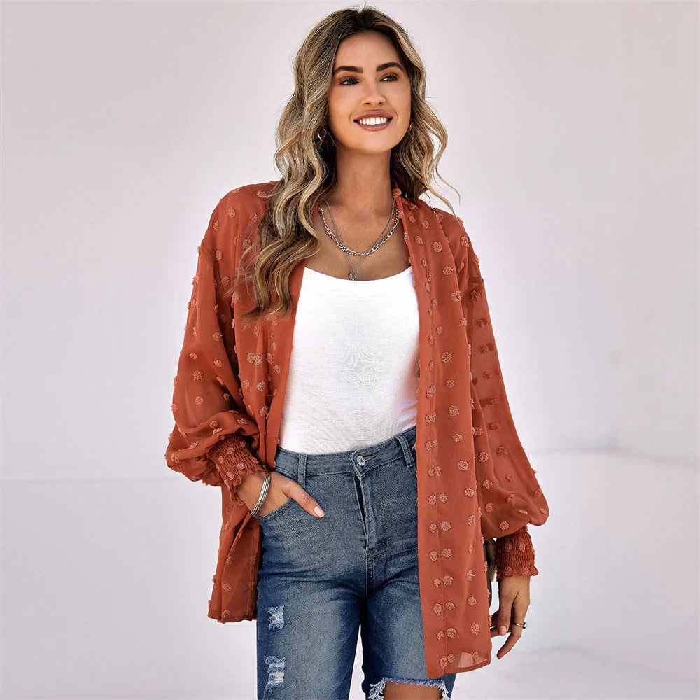 HALEY - LÄSSIGER TOP-CARDIGAN