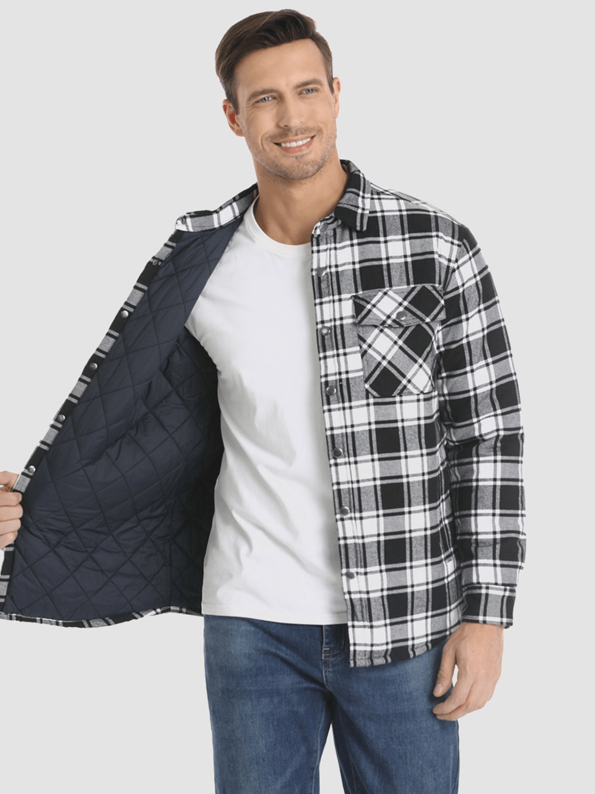 LOUIS | Superwarme karierte Flanelljacke